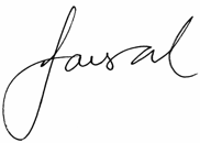 Faisal's signature