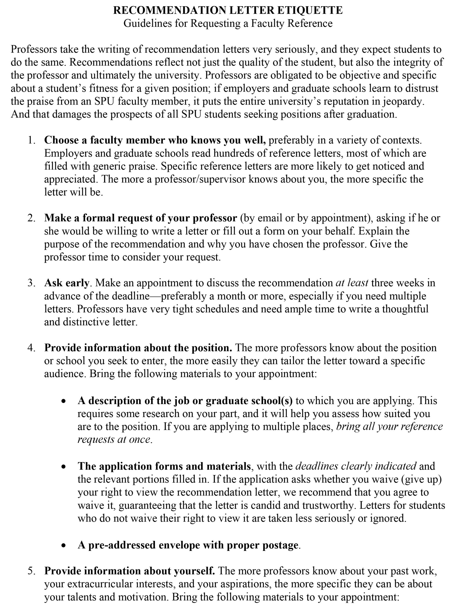 Microsoft Word - RECOMMENDATION LETTER Etiquette