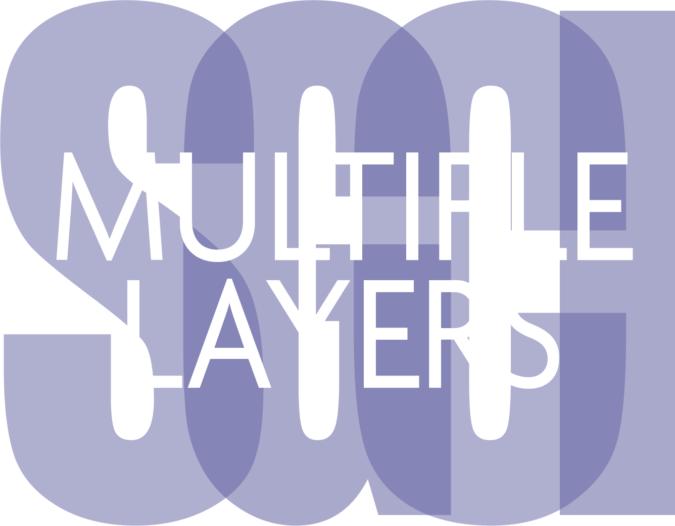 multiple layers logo 1 Book with Cyan, Magenta, and Yellow pages. Black outline.